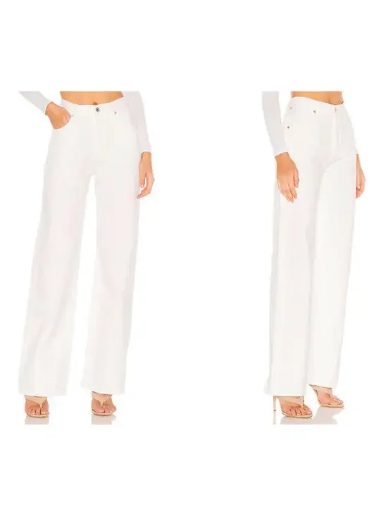 Citizens Of Humanity Annina Trouser Jeans Soft White Size 33 NWT $228msrp - Picture 3 of 14